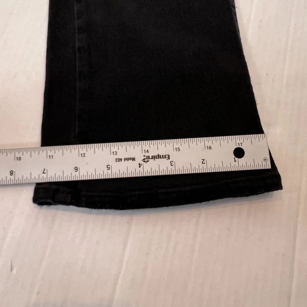 Sam Edelman Women's Black Linnie Flare Leg High Rise Cotton Jeans Size 27 - Picture 8 of 10